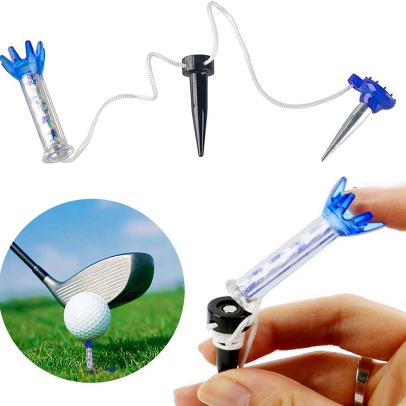 2Set Magnetic Golf Tees 80Mm Durable 360 Degree Rotation Tees For Men Women Golf Practice Training