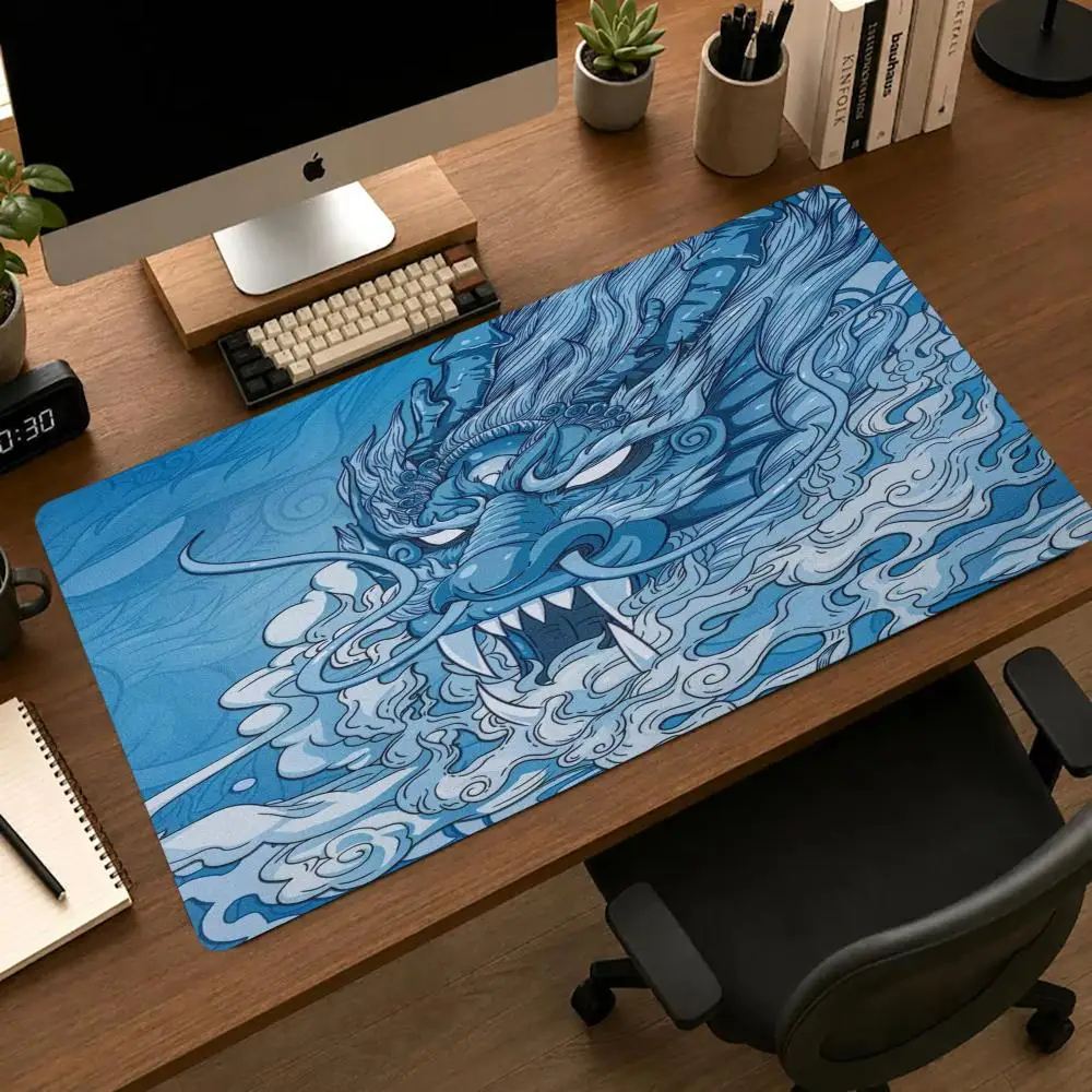 Oni Mask Mousepad Pc Accessories Desk Interior Gaming Mats Playmat Carpet Mouse Mat Desk Pad Office Decor Gamer Setup Decoration