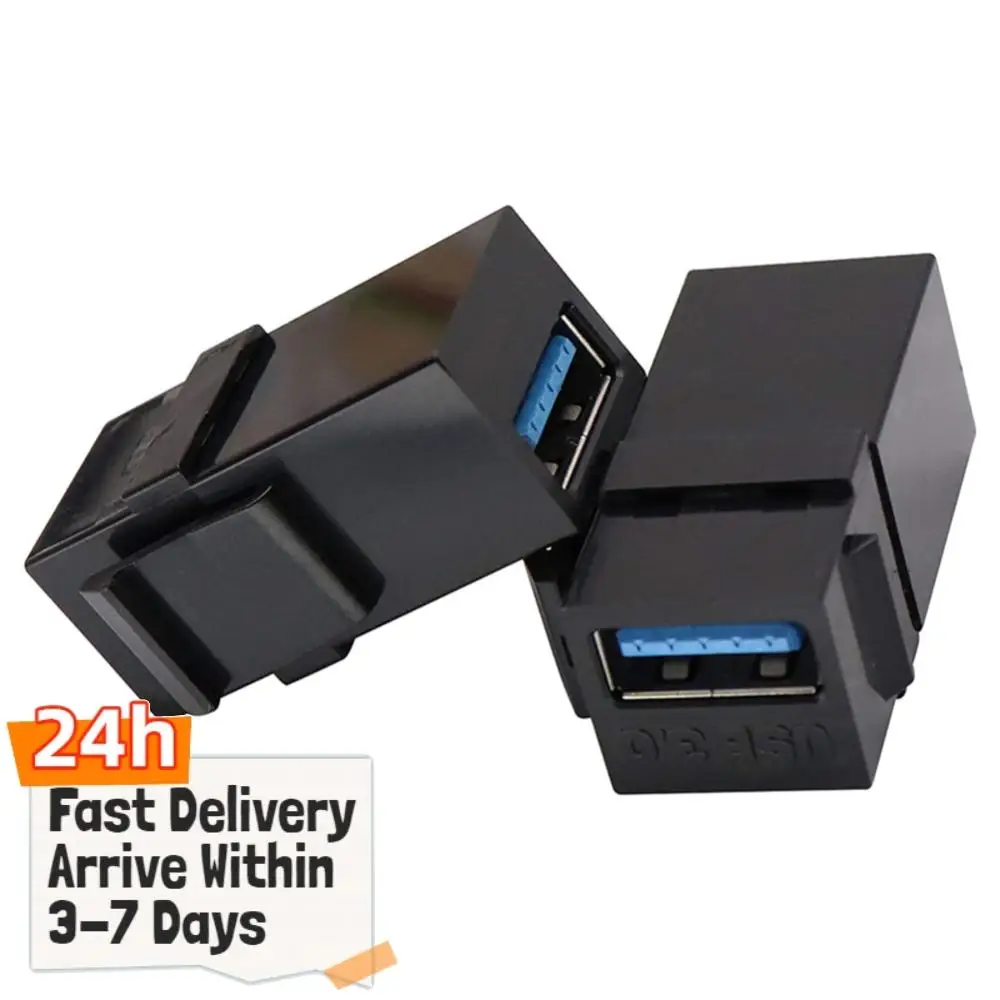 USB 3.0 Keystone Jack Adapter for Wall Plates