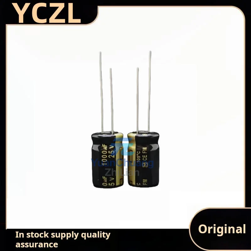 

20 шт. оригинальных высококачественных электролитических конденсаторов FM 1000uF 25V для аудиоаппаратуры, с низким сопротивлением, размер 12.5*20 мм