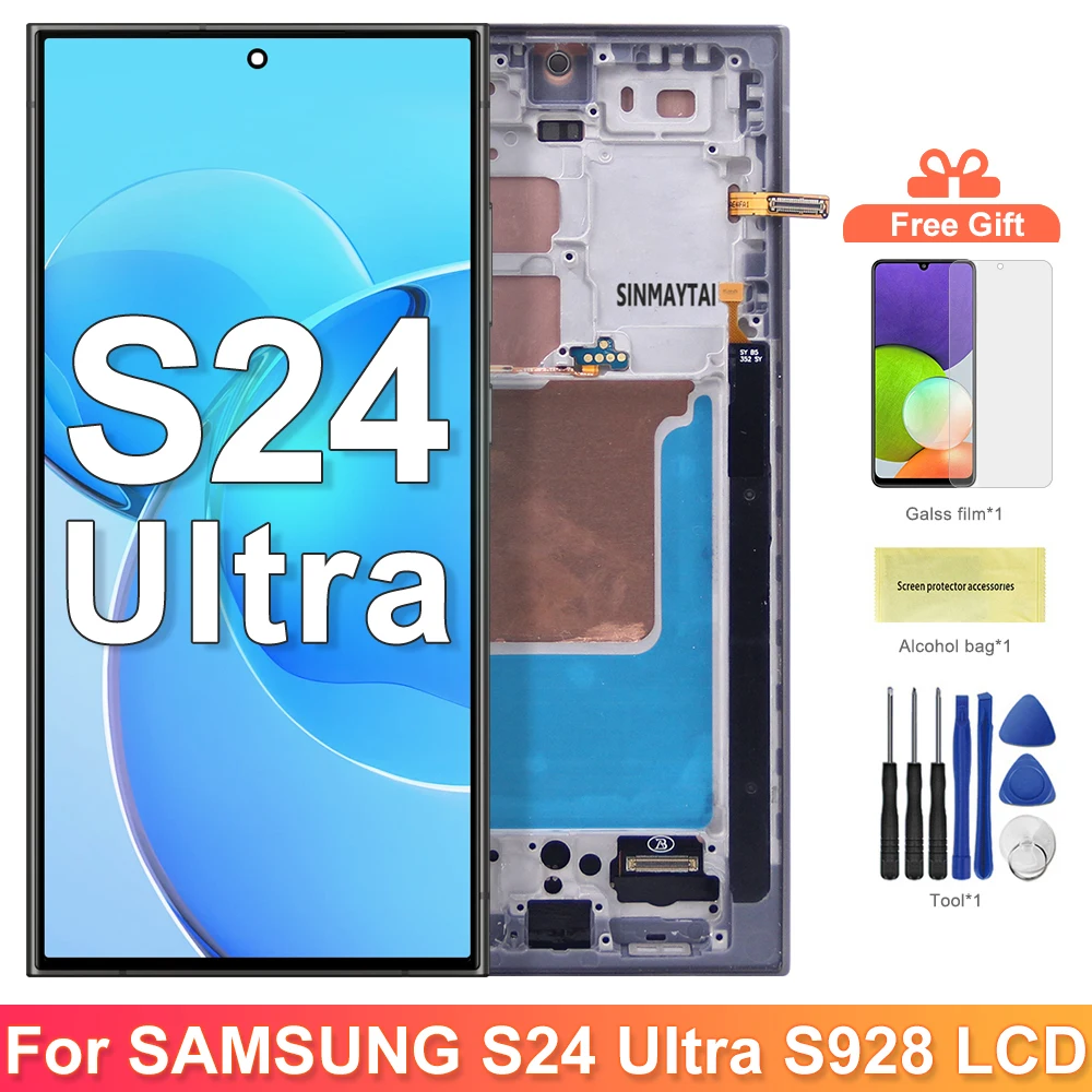 tft-testato-per-samsung-s24-ultra-s928b-s928u-s928w-s928e-display-lcd-touch-screen-digitizer-assembly-parti-di-ricambio