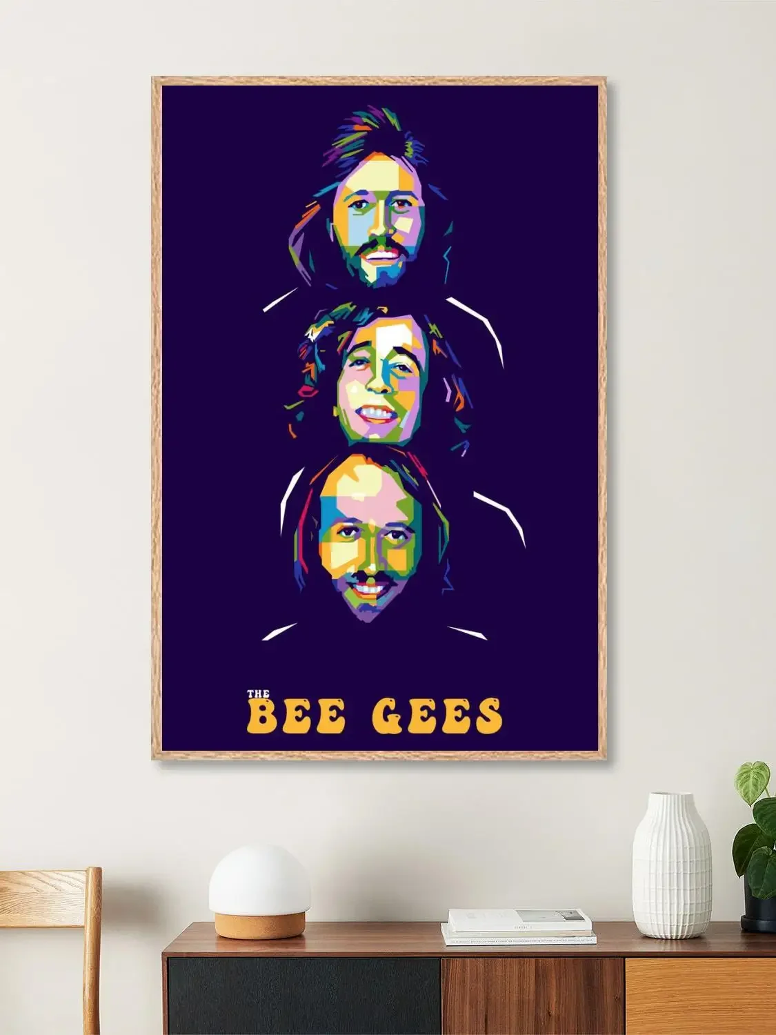 bee gees Poster Prints Wall Art Canvas Painting Poster For Modern Family Living Room Home Decor