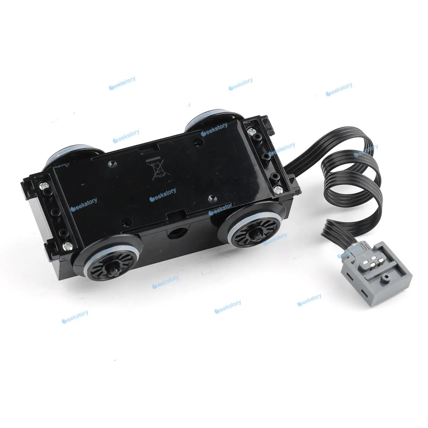Tecnologia de motor de trilha de trem, blocos de construção, funções de energia, peças com controle remoto infravermelho, conjunto 88002, tijolos moc pf, brinquedos diy