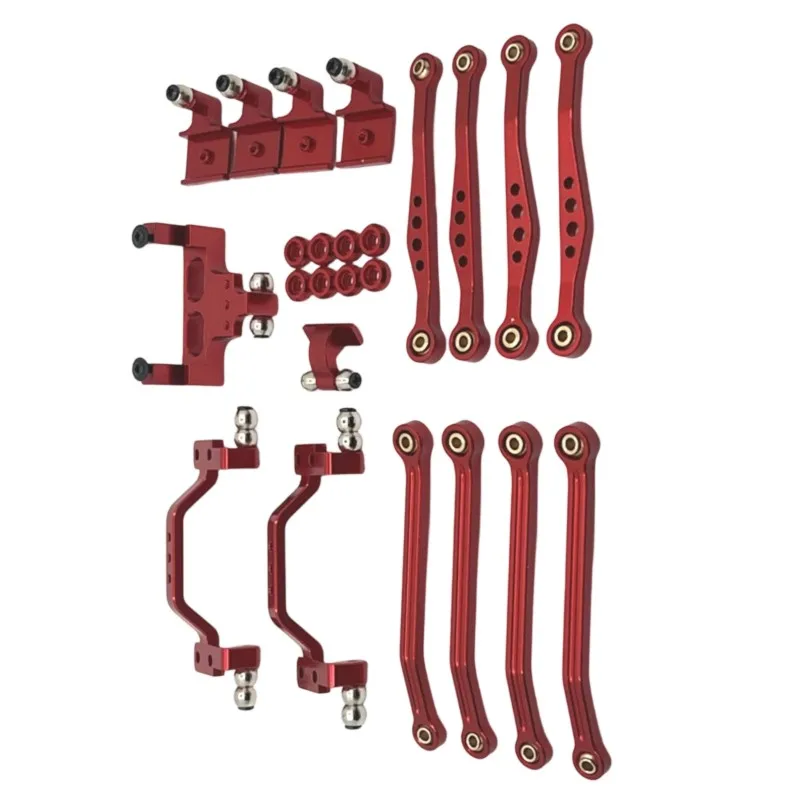 【NEW USER EXCLUSIVE】For WPL 1/16 C64 RC Car Accessories Upgrade Parts- Pedal Plate, Rudder Housing, Pull Rod Housing Kit