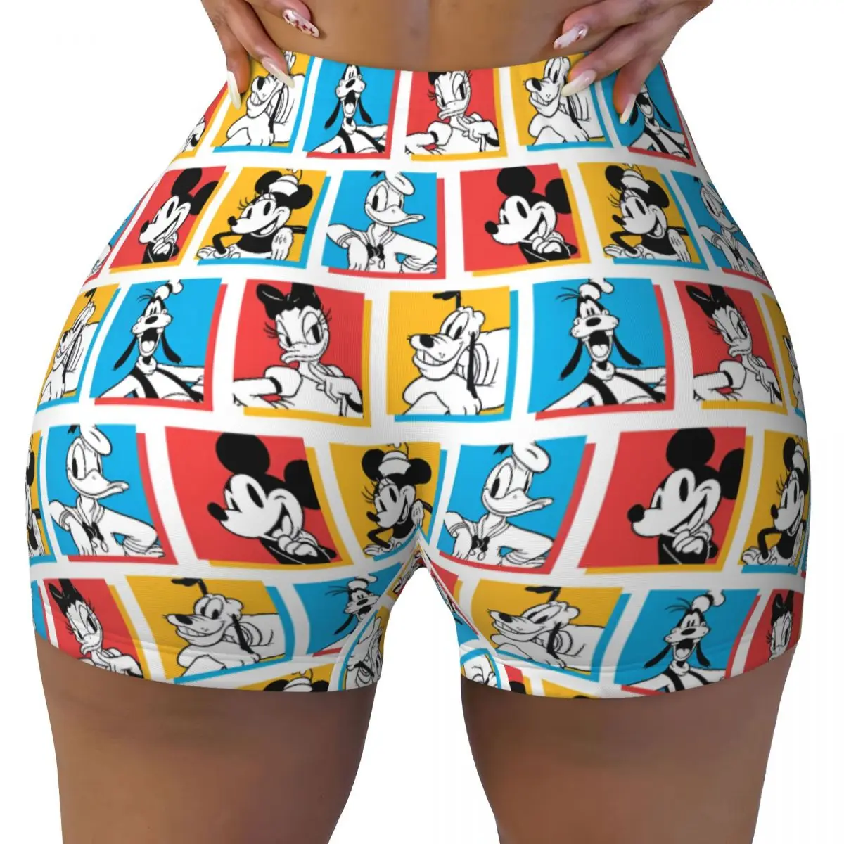 

Custom Minnie Anime Animations Cute Workout Shorts Women Cartoon Gym Running Biker Yoga Shorts