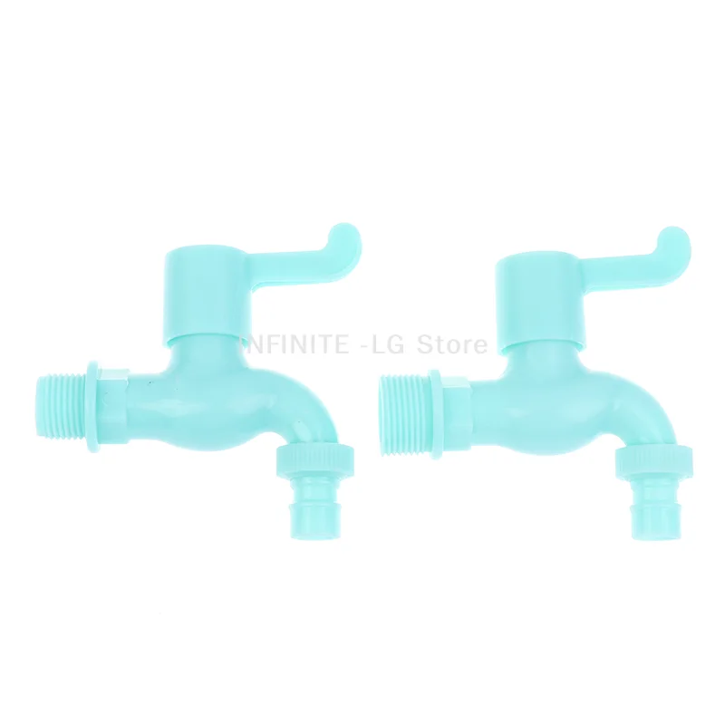 

Wall Mounted Washer Faucet 3/4" 1/2" Quick Connector Mop Pool Plastic Water Hose Faucet Garden Balcony Cooled Single Tap