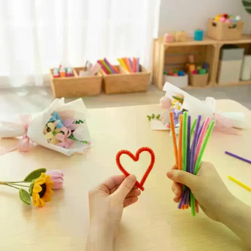 100本入りぬいぐるみシェニールステム、柔軟なツイストクラフ - Art Craft Stick のレビューと価格