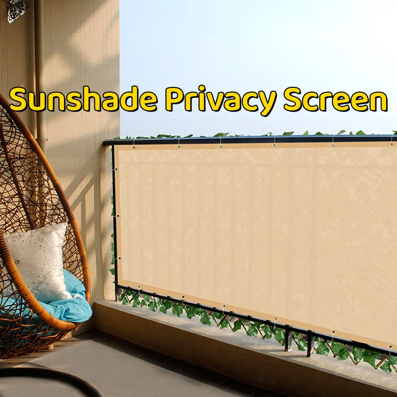 

Balcony Privacy Cloth Outdoor Fence Balcony Enclosure Windproof Cloth Balcony Guardrail Railing Waterproof Sunshade Cloth