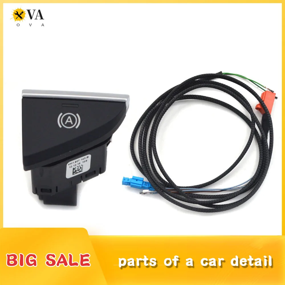 For Audi Q7 4M A4 B9 Auto hold switch wire cable Harness 4M1927143B / 8W1927143A 