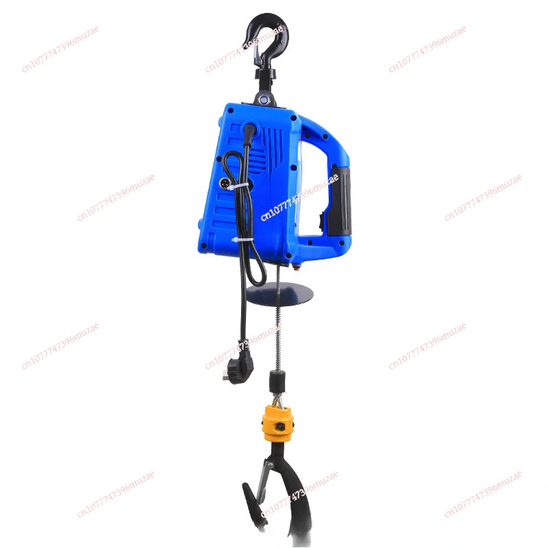 

New Portable Electric Hoist Electric Winch Wireless Remote Control 220V Small Crane Home Decoration Crane Portable Lifting Winch