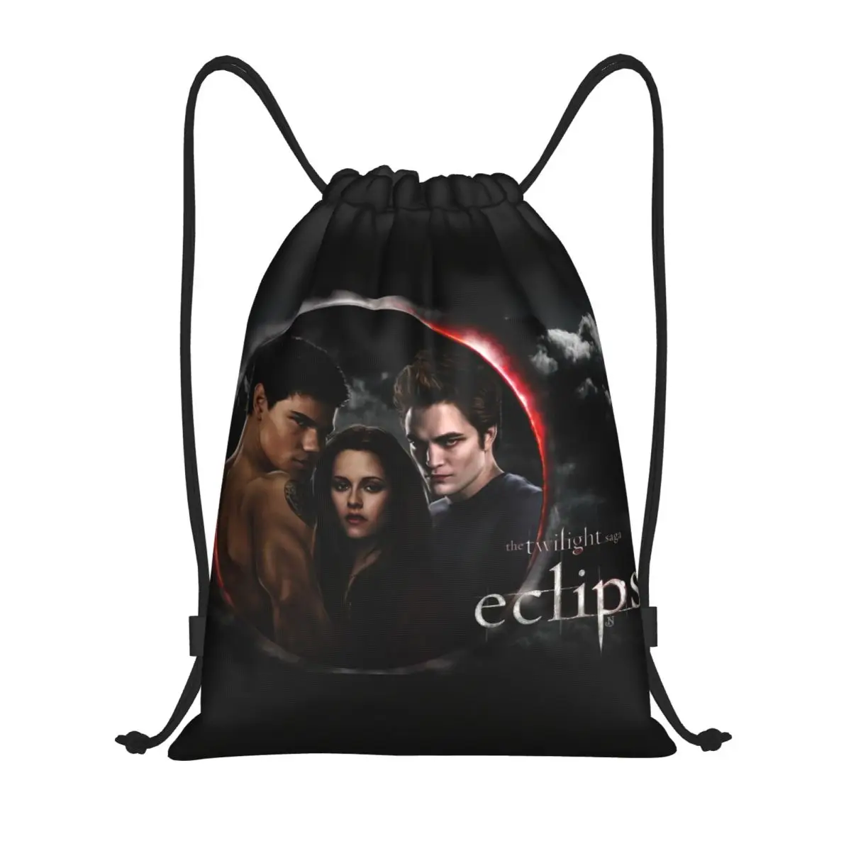 Custom The Twilight Saga Drawstring Bags for Shopping Yoga Backpacks Men Women Romantic Fantasy Movie Sports Gym Sackpack