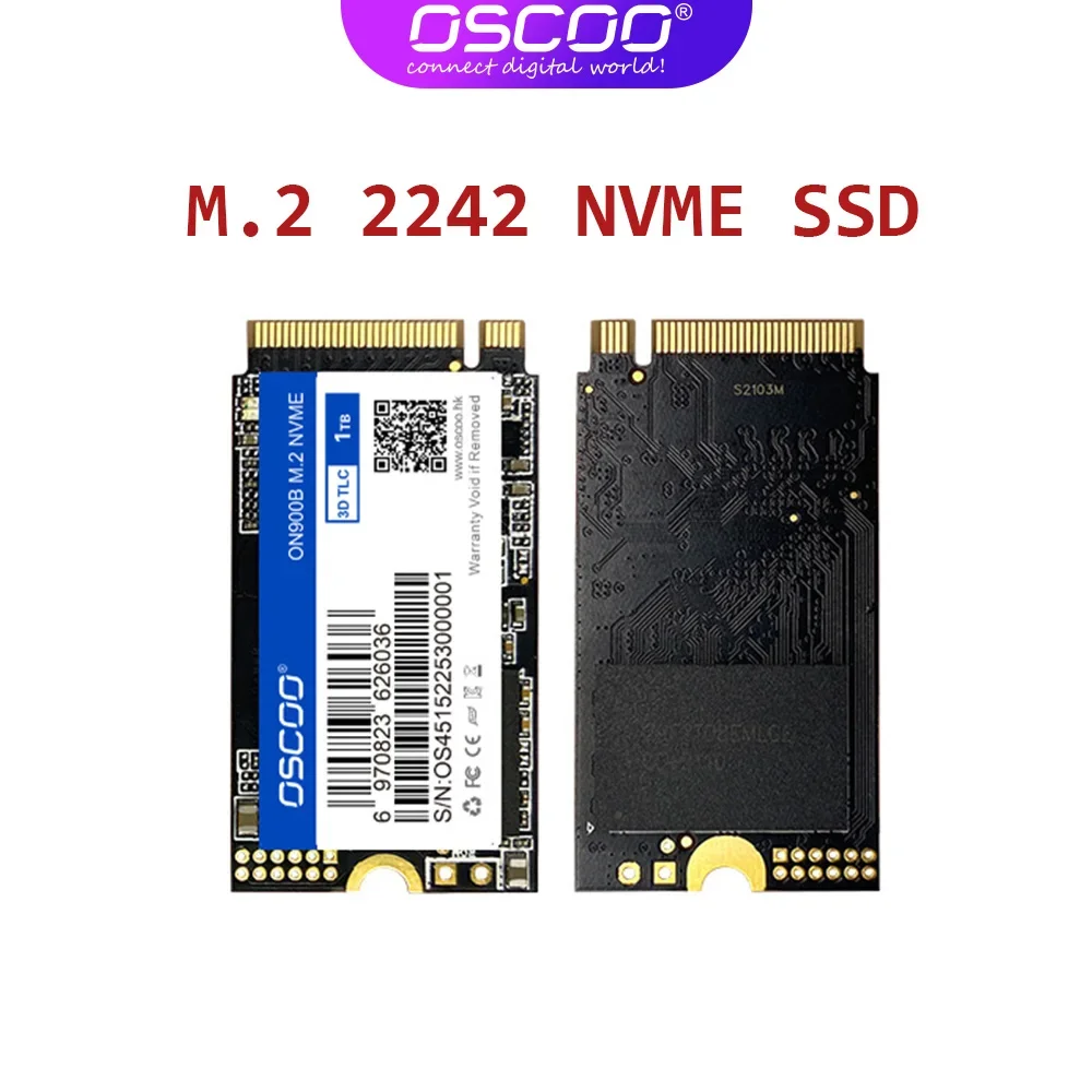 

Твердотельный накопитель OSCOO SSD 128 ГБ 256 ГБ 512 ГБ 1 ТБ NVME SSD M.2 2242 PCIe 3.0X4, Внутренний твердотельный накопитель для ноутбука и настольного компьютера