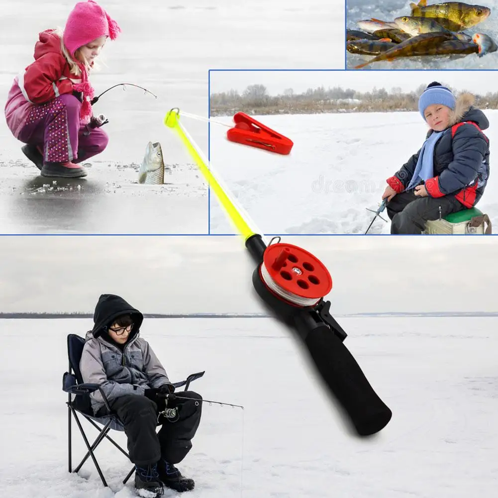 2023 Ice Fishing Rod Winter Outdoor Sport Lakes Portable Fishing Rod Ultralight Pole Tip Fish Extension Rods For Boys Girls Kids