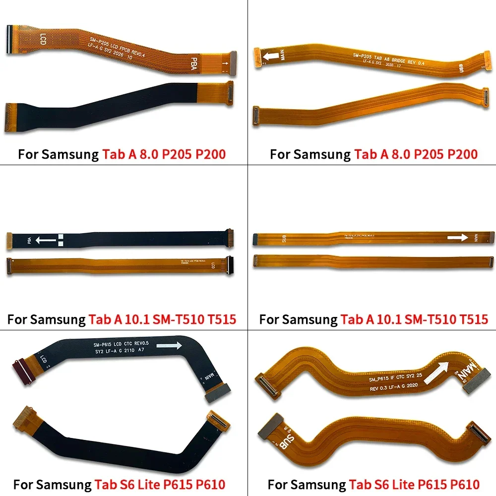 For Samsung Tab A 8.0 P205 P200 Tab A10.1 T510 T515 Tab S6 Lite P615 Main FPC LCD Display Connect Mainboard Flex Cable Ribbon