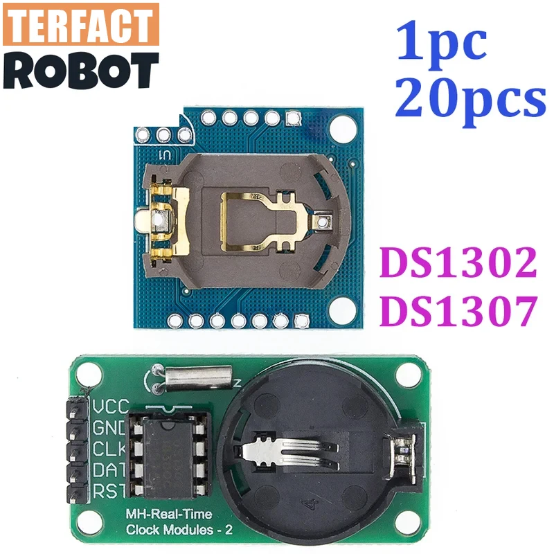 Módulo de reloj en tiempo real DS1302 CR2032 I2C RTC DS1307 AT24C32 Módulo de reloj en tiempo Real para AVR ARM PIC sin batería
