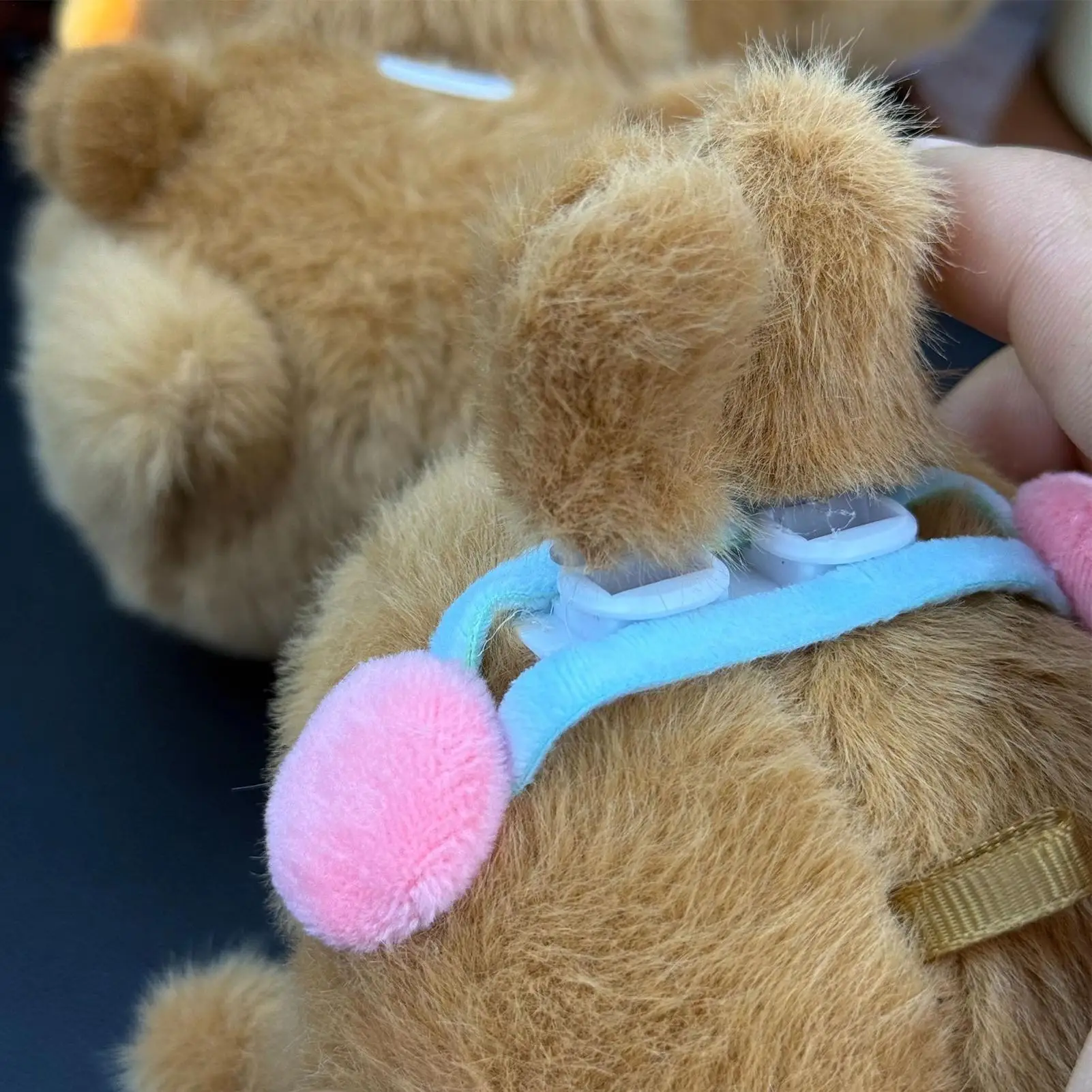 Plush Bag Charm Compact Animals Capybara Keyring Plush Capybara Keyring Backpack Pendant For Men Women Boys Girls Youth Teens