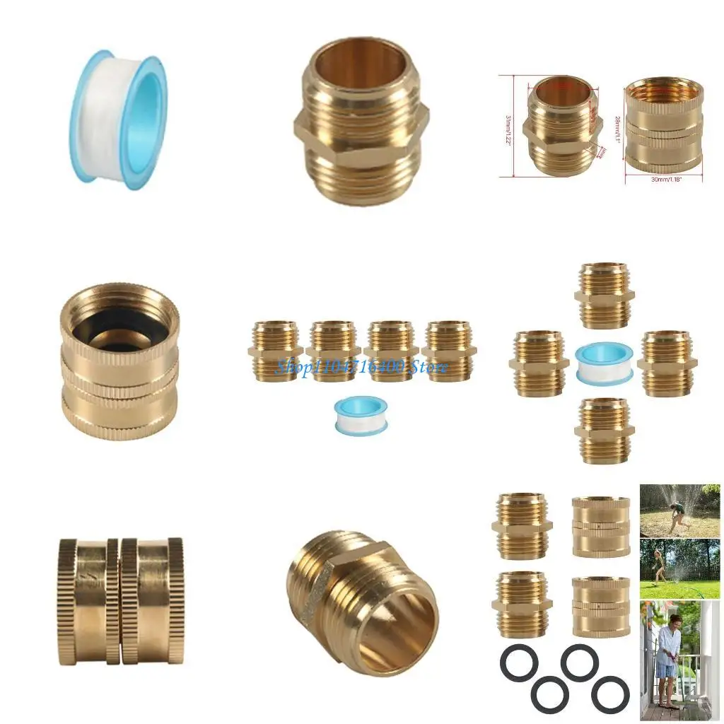 

y1gd 3/4 Male or 3/4 FemaleNPT Pipe to 3/4 Male Garden HoseGHT Adapter 2/4 Packs