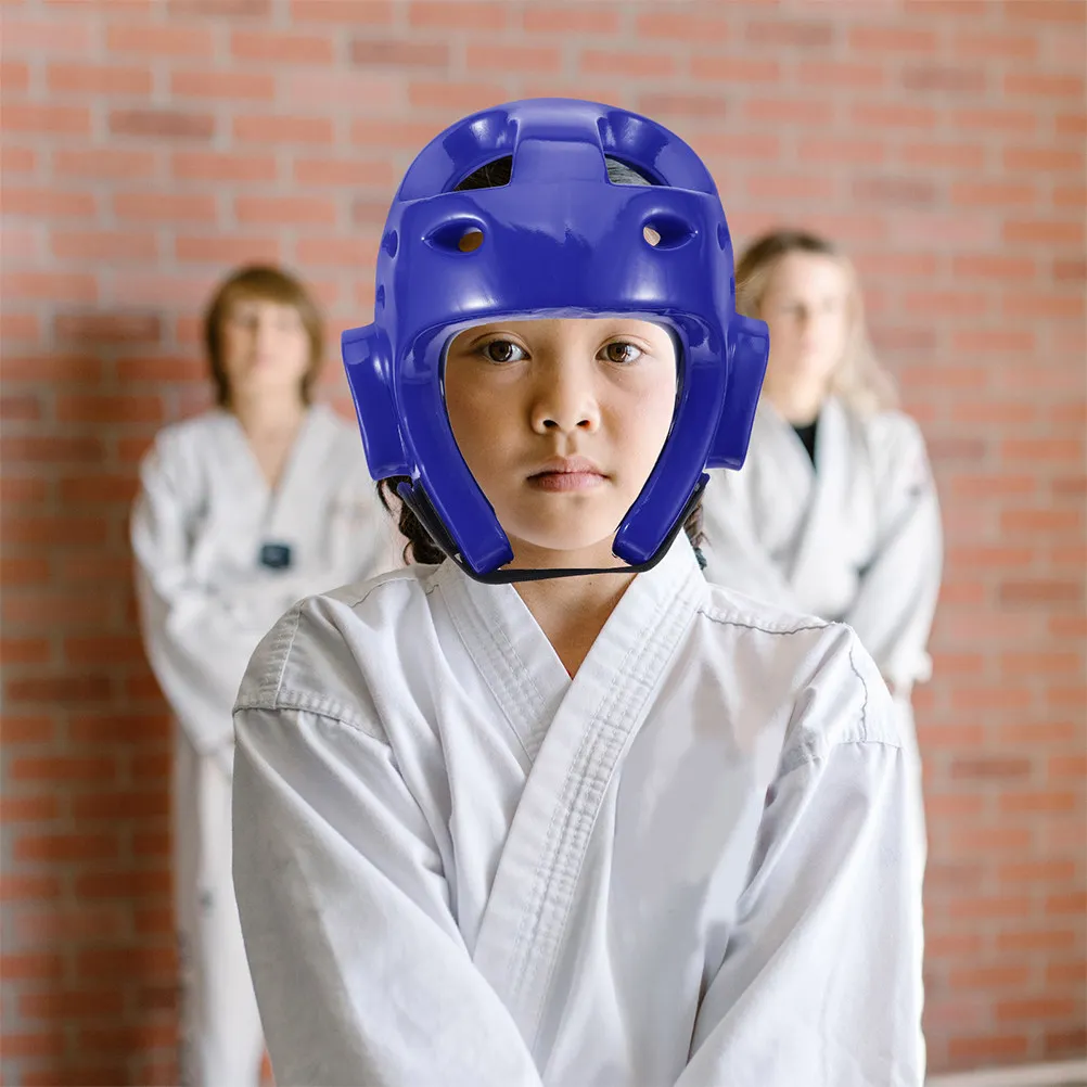 Childrens Taekwondo Sparring with Facial Coverage Premium PU Sponge Construction Comfort Fit for Karate Boxing Wrestling