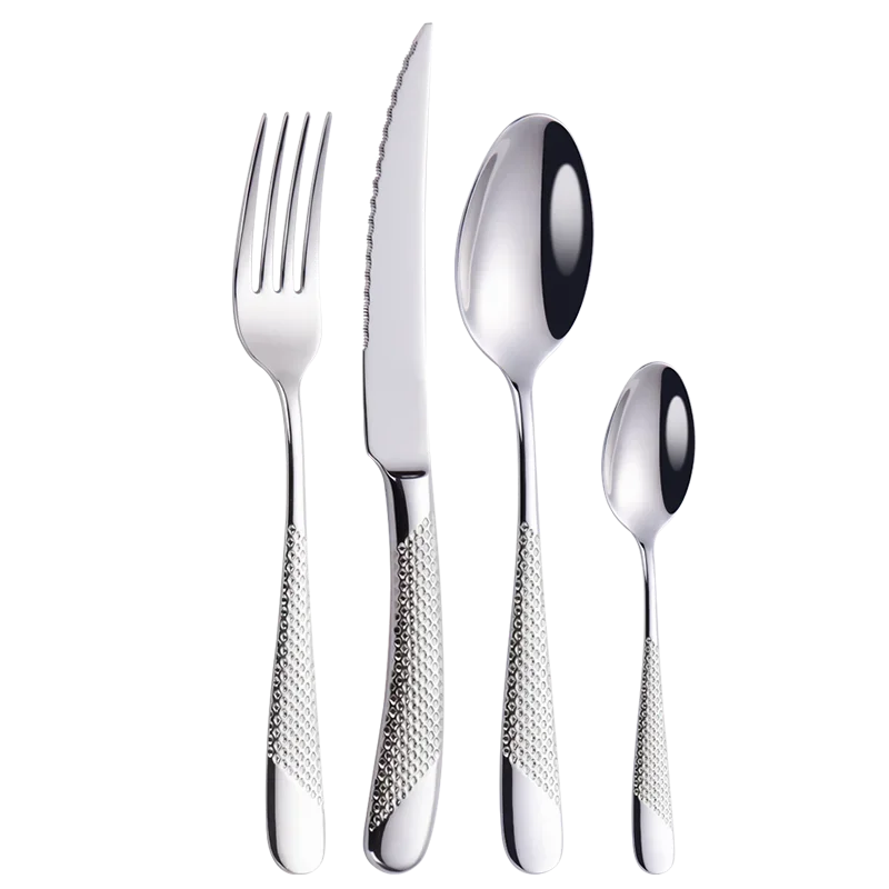 Gold Cutlery Set Stainless Steel Tableware Gold Spoon Dinnerware Set Forks Knives Spoons 16 Pieces Silverware Set Kitchen New