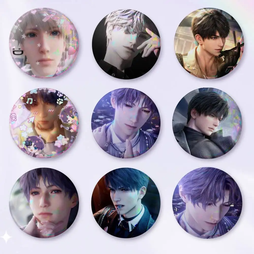 A-Love And Deepspace Tinplate Brooch Figure Icon Badge Handmade Brooches For Backpack Clothes Decoration
