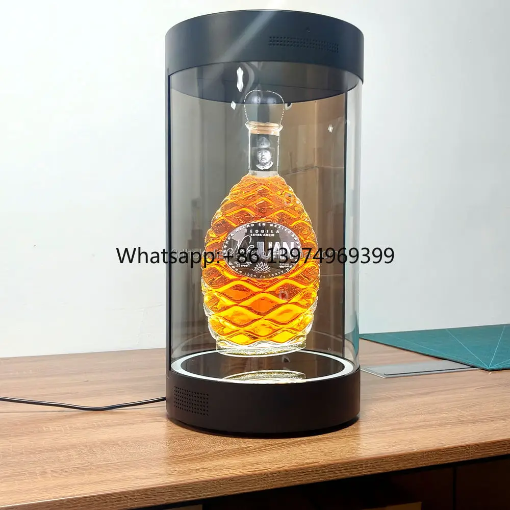 21.5-Inch Transparent Holographic Pod Projection Screen 16:9 Format PET Crystal ALR Material Cylindrical Screen 3D Style