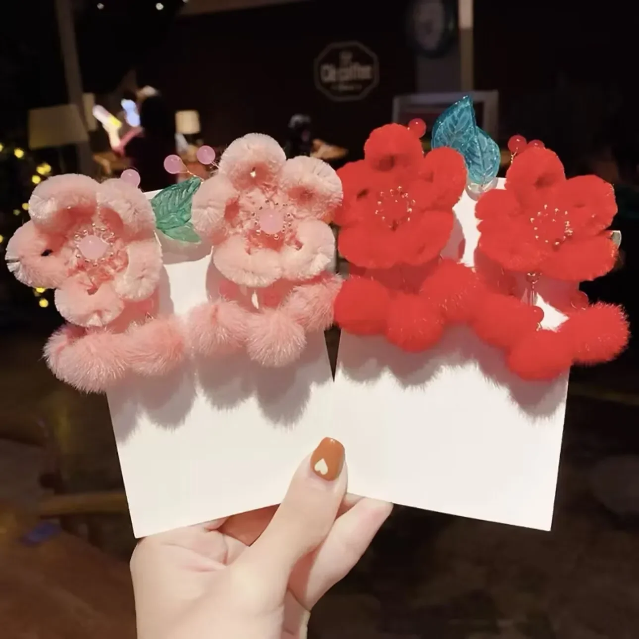 Sweet and Cute Girl Hair Clip Spring Festival Hair Accessories New Year Girl Hanfu Festival Accessories