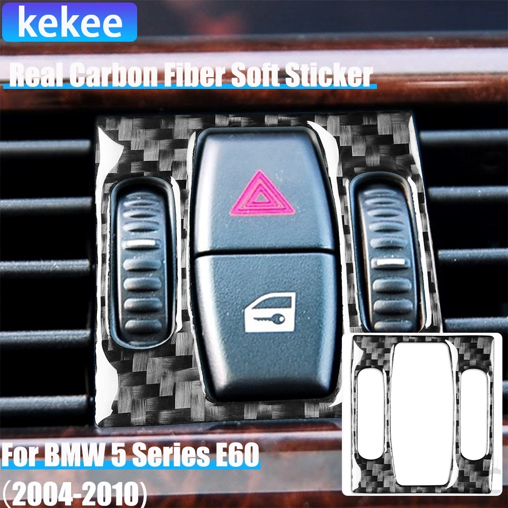 

Настоящие автомобильные аксессуары из углеродного волокна, предупреждающая о опасности, мягкая наклейка для BMW 5 серии E60 2004 2005 2006 2007 2008 2009 10