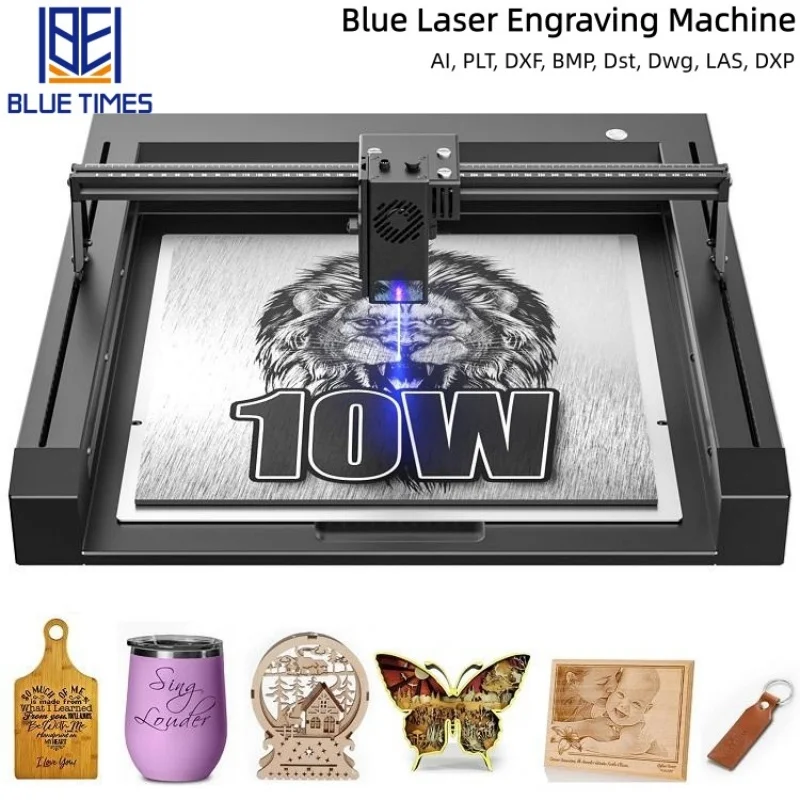 Bluetimes Pro Laser Engraver With Wifi Offline Control 80W Laser Engraving Cutting Machine 445±5nm Blue Light Cnc Machine