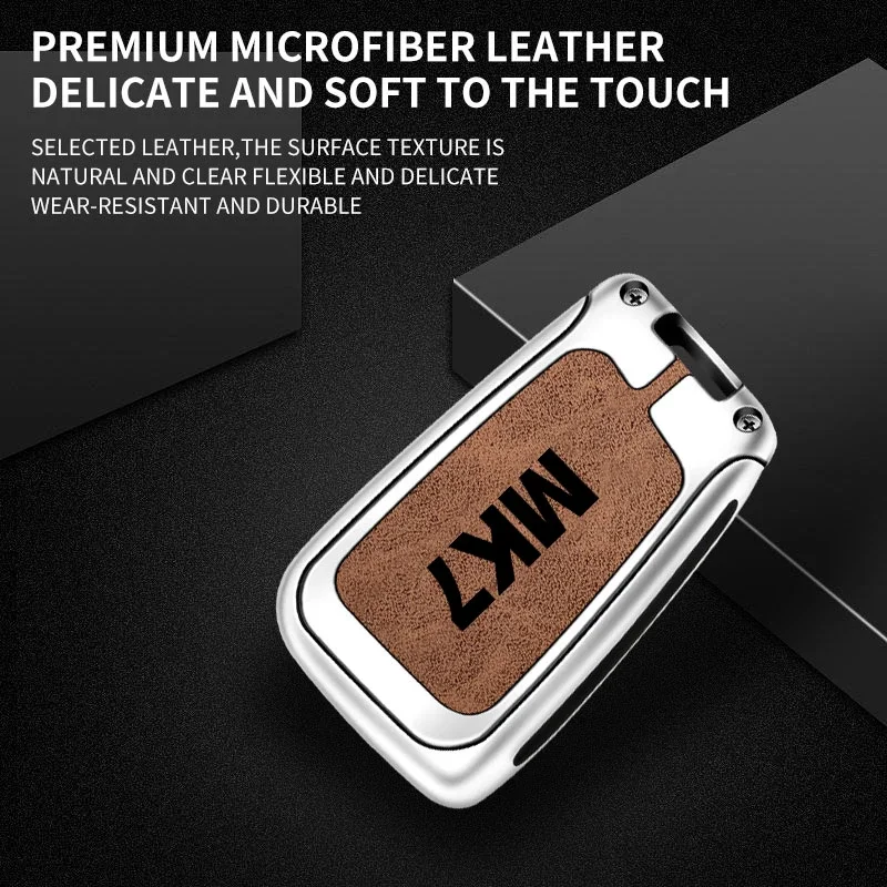 Zinc alloy key case suitable for Volkswagen Golf 7MK7 car key case 2018 2019 2020 car key case accessories