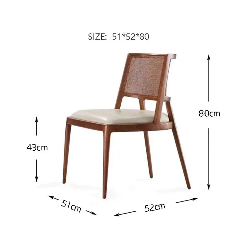 Designer Dining Chairs Salon Restaurant Office Cafe Wood Chair Vanity Stool Computer Vintage Cadeira Gamer Kitchen Furniture