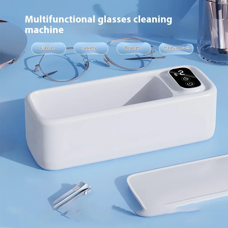 Eyeglasses Cleaner 1PCS Ultrasonic Display Home Portable Automatic Braces Jewelry Pupil Cleaner