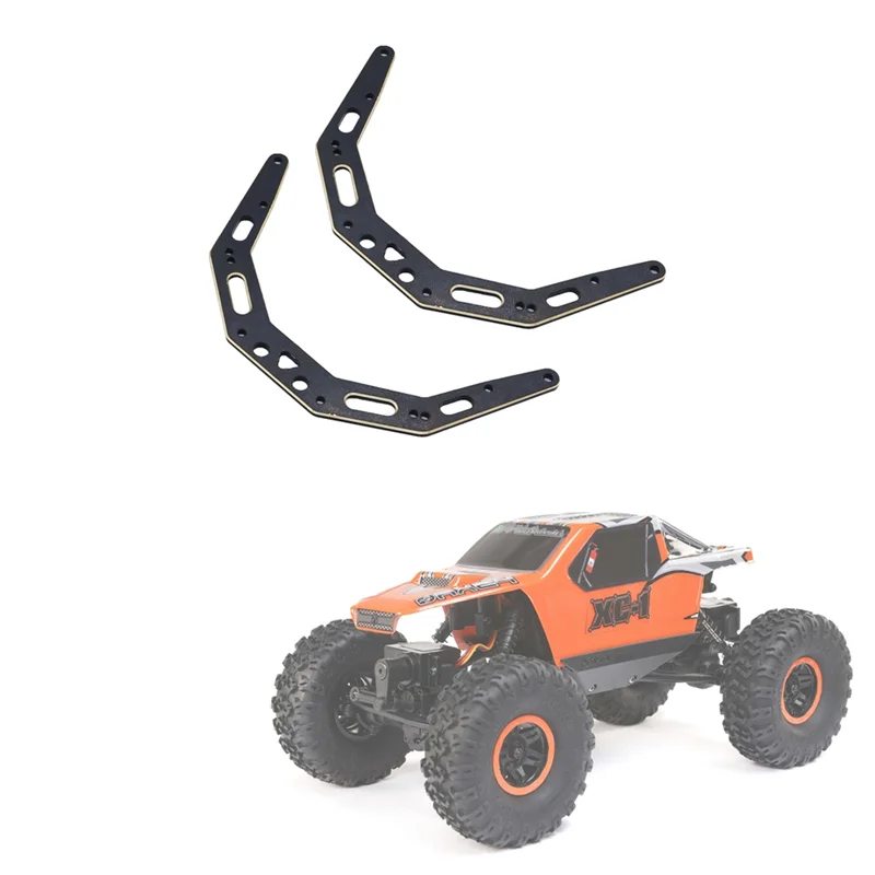 B78B-2Pcs Brass Chassis Side Plates Foraxial AX24 1/24 RC Crawler Car Upgrade Parts Accessories