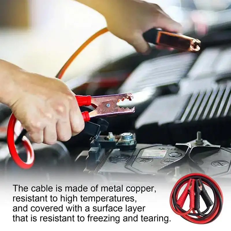 1500A 3/4m Jumping Cables Battery Connection Line Jumper Cables Heavy Duty Leads With Stable Current Safe Power Booster