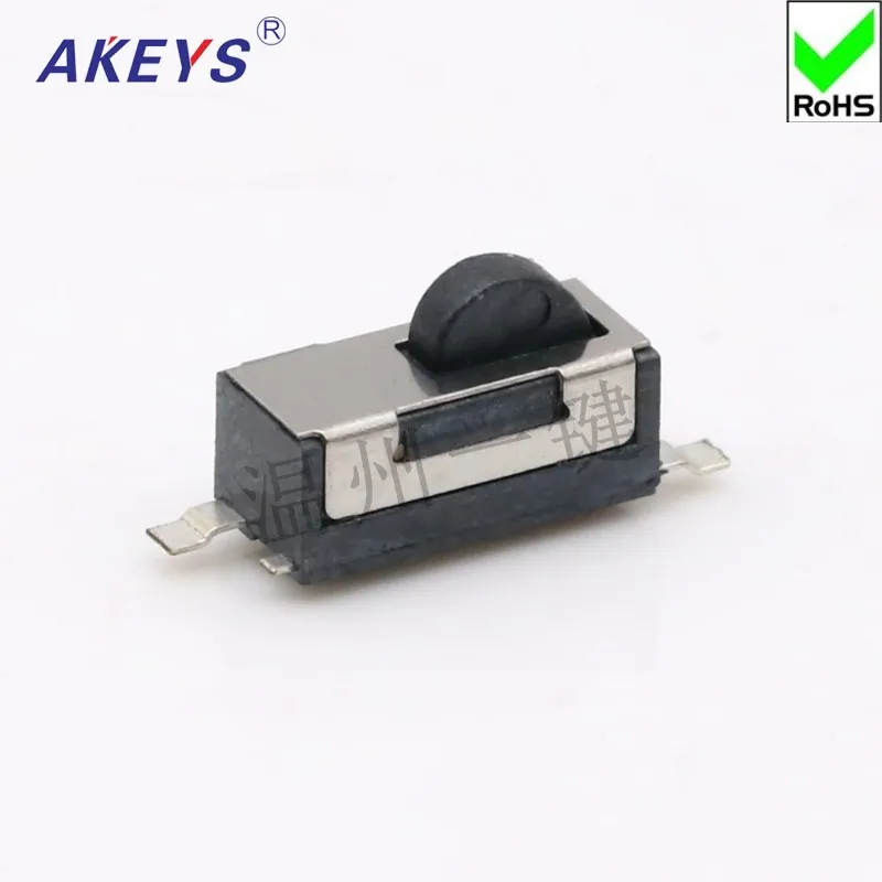 10 pcs KFC-W1-03 round head limit camera reset micro silent switch high Life 2 feet black inner spring