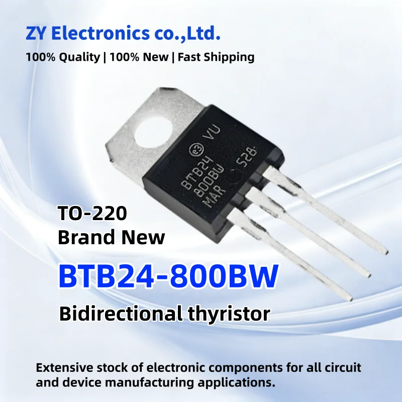 10-30PCS 100% New BTB24-800BW BTB24 800BW BTB24800BW TO-220 Bidirectional thyristor