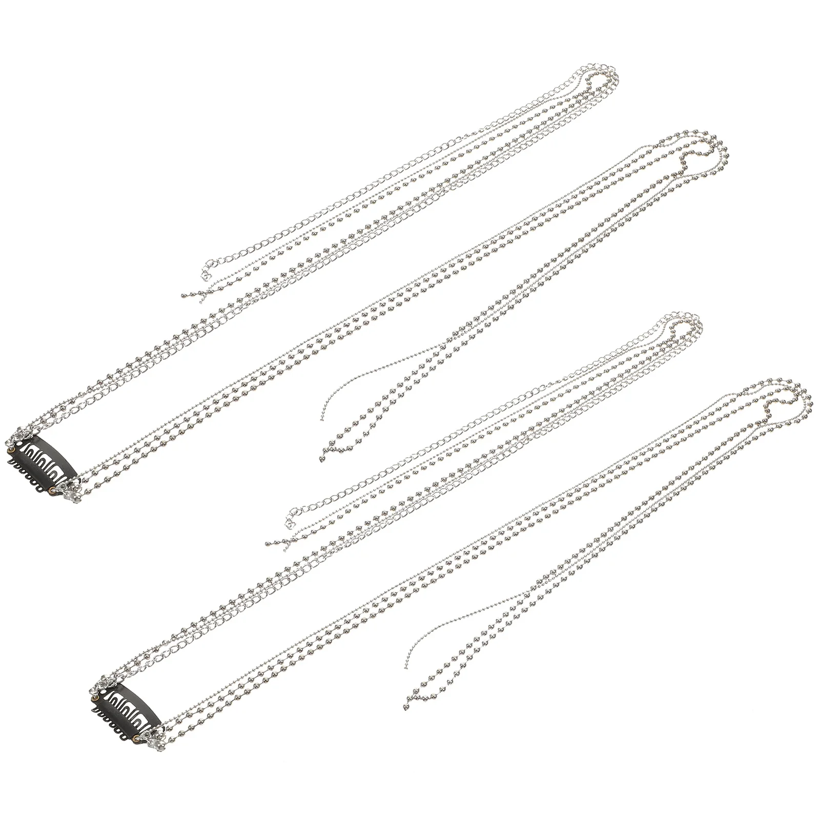 

2Pcs Hair Chains Women Exquisite Alloy Hair Jewelry for Daily Life Parties Ceremonies Dates Holiday Photo Shoot Gift