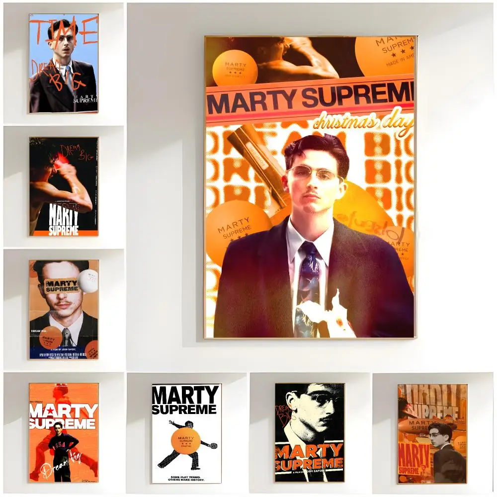 film character M-Marty Supreme Poster Classic Wall Art  Home Decor  Peel and Stick Unframed