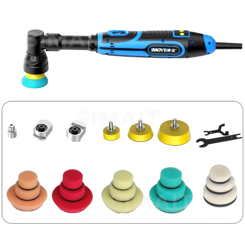 AC 220V Handheld Electric Detail Polishing Machine Portable Waxing and Grinding Machine Car Paint Repair Tools 2000-5000RPM