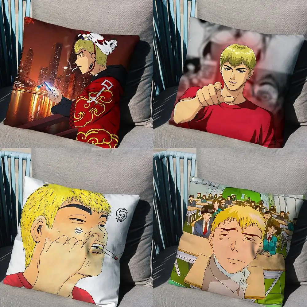 

Abstract Campus GTO pillow cover living room sofa cushion cover bedroom room bed pillow cover home decoration