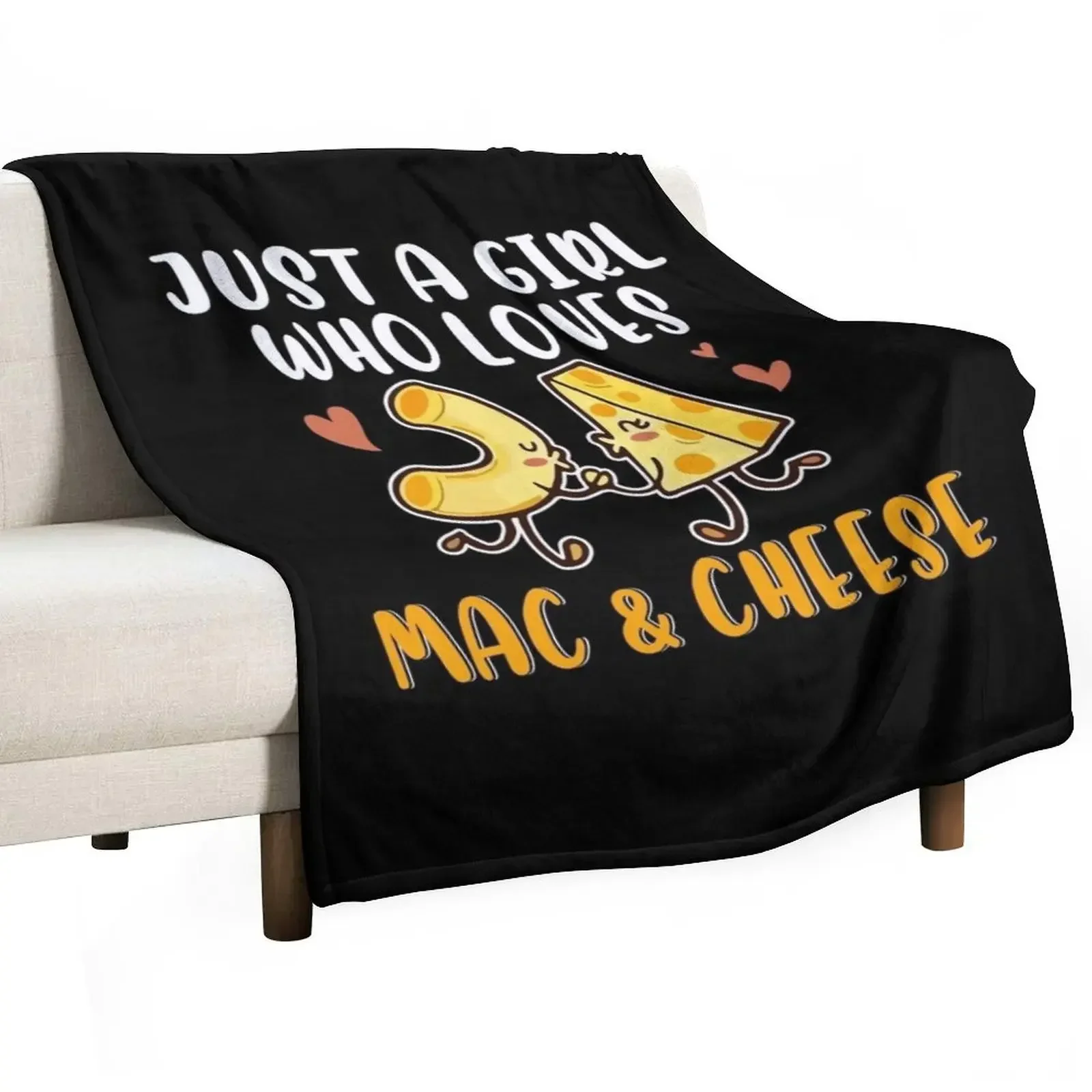 

Funny Mac And Cheese Design For Girls Women Macaroni Cheese Throw Blanket Sofa Quilt Tourist Furry Summer Blankets