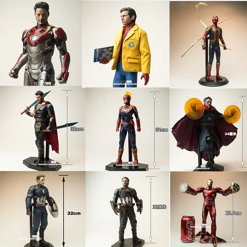Hot Toys Oferta Especial Figura Coleccionable de Iron Man Mk47 a Escala 1/6, Modelo Estático de Superhéroe de los Vengadores con Cabeza Realista, Decoración de Escritorio