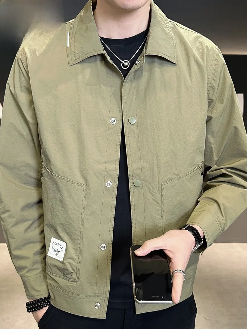 

Pierre Cardin Мужская повседневная свободная рабочая одежда Jaet Осень-зима Faion Корейское универсальное пальто для отдыха из полиэфирной ткани