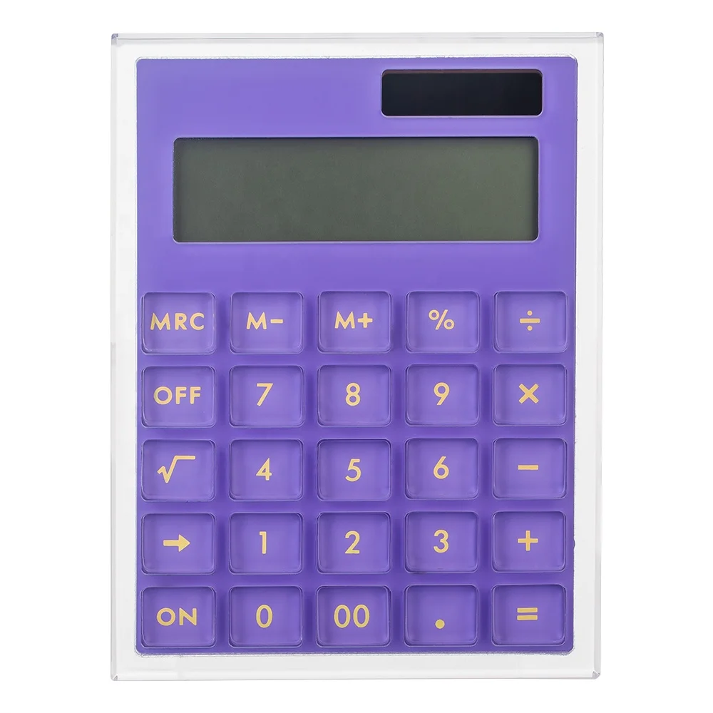 Hot‑Sale Acrylic 12‑Digits Digital Scientific Calculator for Daily Office Calculation