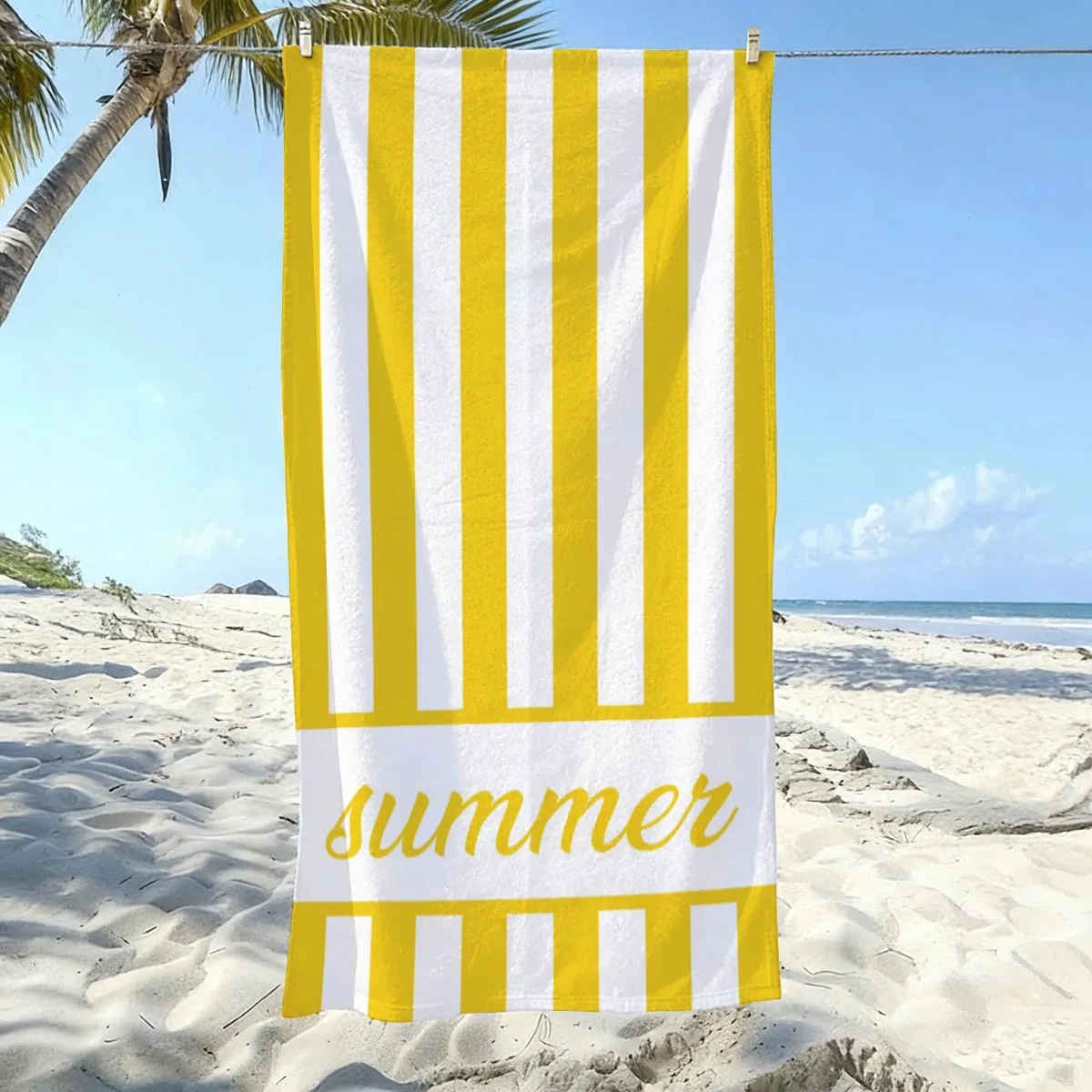Microfiber Beach Towel for Adults Absorbent Quick Dry Sand Free Swimming & Bath Towel Large Print for Travel, Pool, Gym Camping