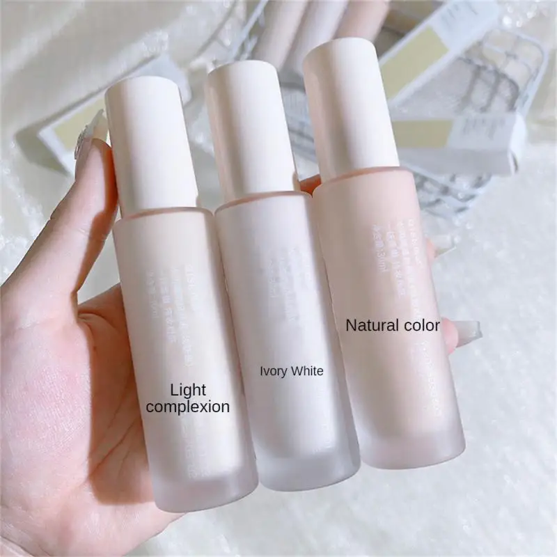 30ml Watery Moisturizing Liquid Foundation Light Concealer Matte Oil Control Long Wear Natural Durable Facial Makeup Foundation