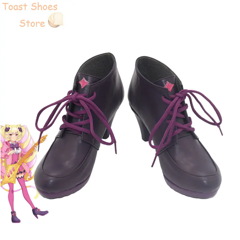 Mashima Himeko Cosplay Shoes Anime SHOW BY ROCK Cosplay Prop PU Leather Shoes Halloween Carnival Boots Costume Prop