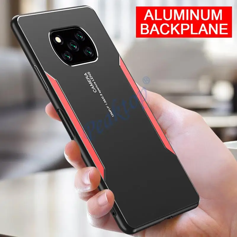 Luxury Matte Aluminum Alloy Metal Back Case For Xiaomi Poco X3 Pro NFC Pocophone X 3  Shockproof Hard Phone Cover Coque funda