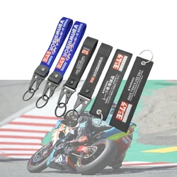 Yoshimura Racing Keychains Motorcycle Keyring  JDM Style Key Strap For Honda Toyota Nissan Mazda Suzuki Key Holder Accessories