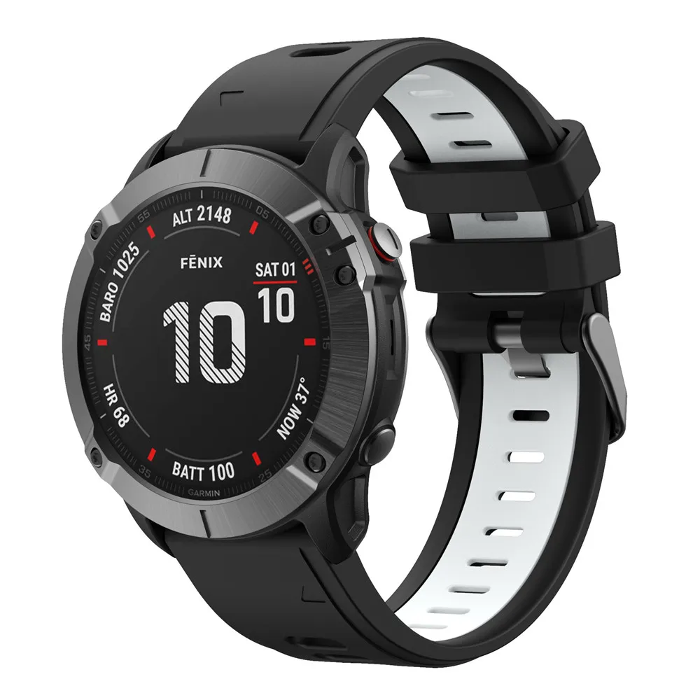 BEHUA 22mm 26mm Ersatzarmband für Garmin Fenix 6X 6X Pro 7X 8X Uhrenarmband mit Easy Fit Schnellverschluss Uhrenarmband Correa – Detail 14
