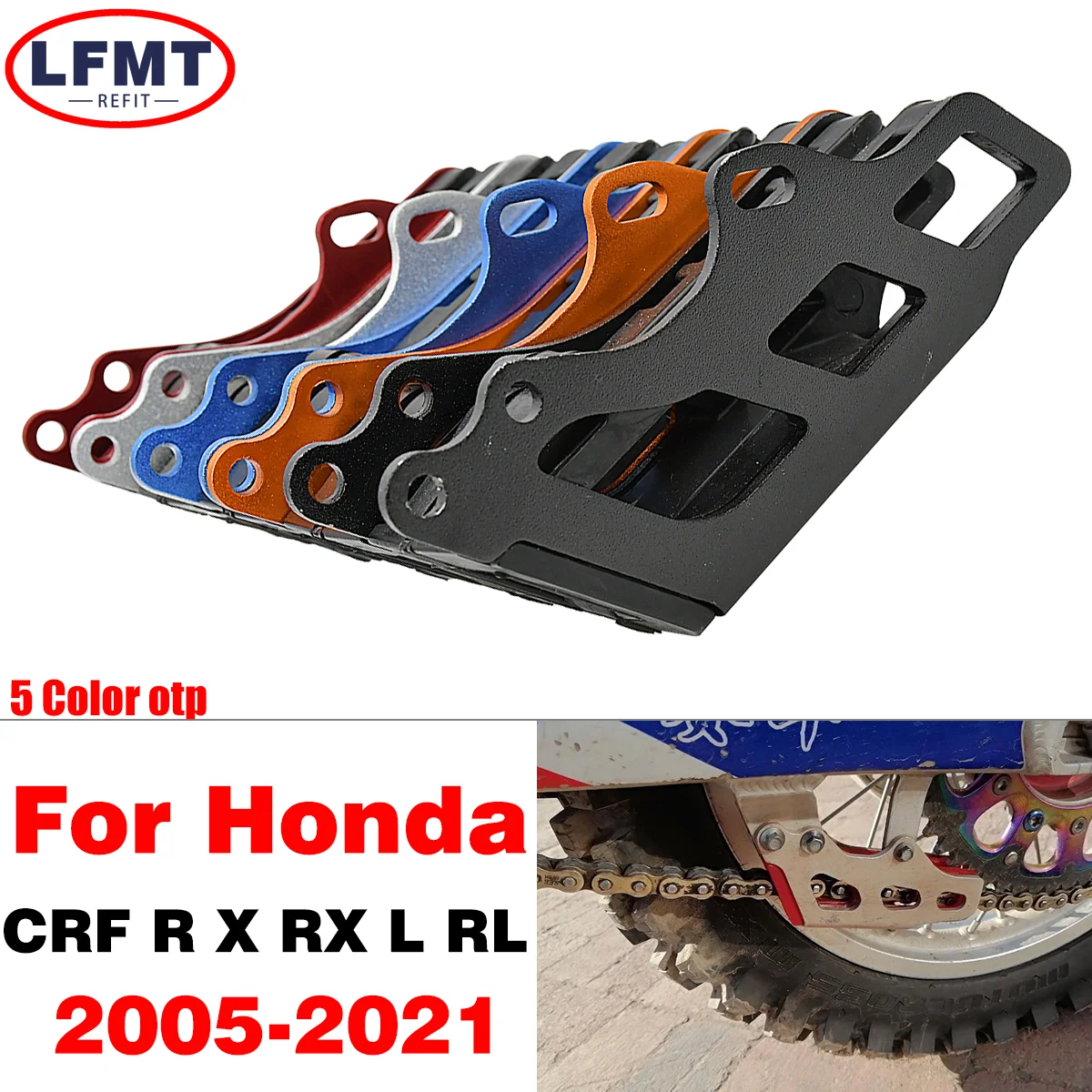 

Motorcycle CNC Chain Guide Guard For Honda CRF 125R 250R 450R 450X250RX 250X 450RX BOSUR BSE M KAYO T4 T6 Universal Parts 2021